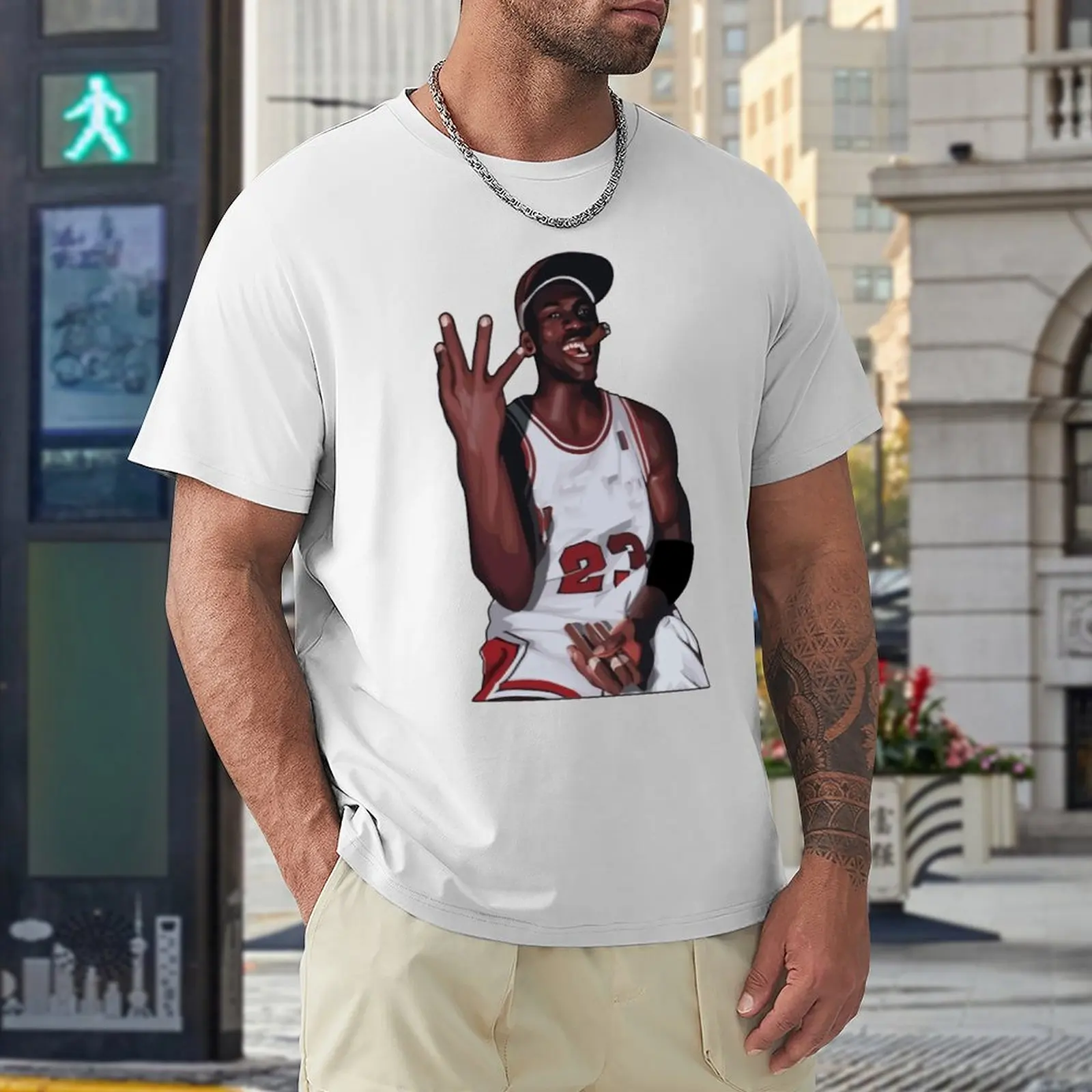 

2023 Basketball Stars Michaeler And Jordans (18) Basketball Team Sports Champion Graphic Cool Tees Vintage Home USA Size