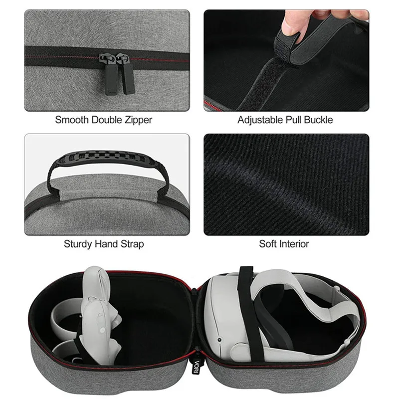 Portable Bag for Oculus Quest 2 VR Headset Hard EVA Travel Storage Bag Anti-scratch Carrying Case Controllers Protect Cover New