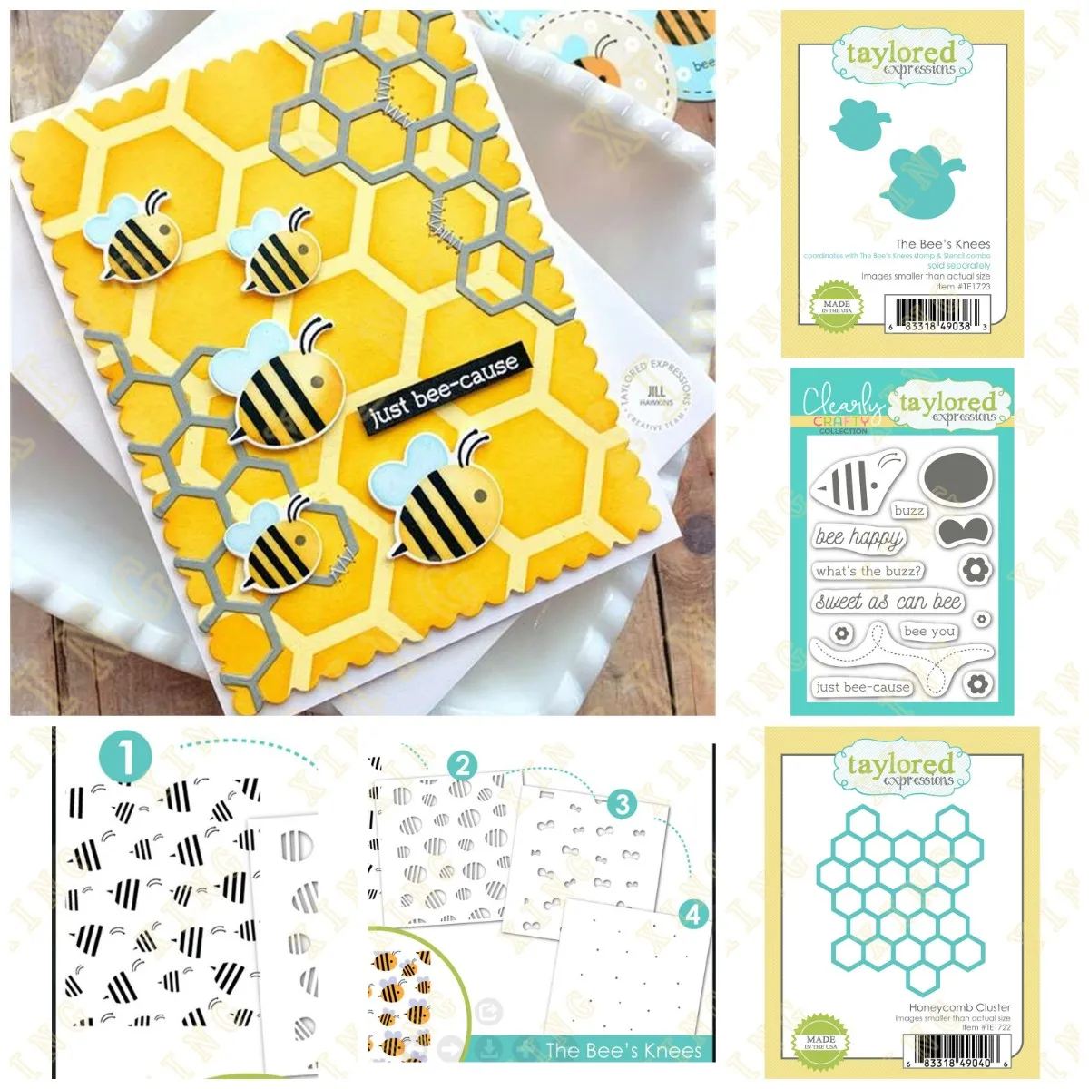 

Bee Buzz Happy Sweet Hexagon Metal Cutting Dies Stamps Diy Scrapbooking Card Stencil Paper Cards Handmade Album Stamp Die Sheets