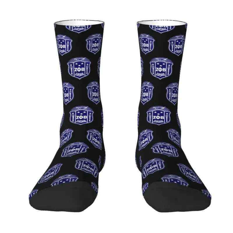 

Cool Mens Zeta Phi Beta Dress Socks Unisex Warm Comfortable 3D Print Crew Socks