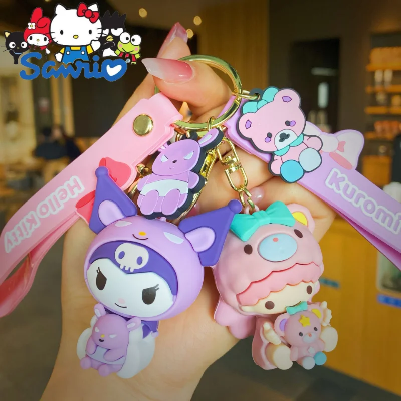

Sanrio Kuromi Hello Kitty Key Chain My Melody Cinnamoroll New Pattern Fashion Originality Senior Toy Pendant Bag Pendant