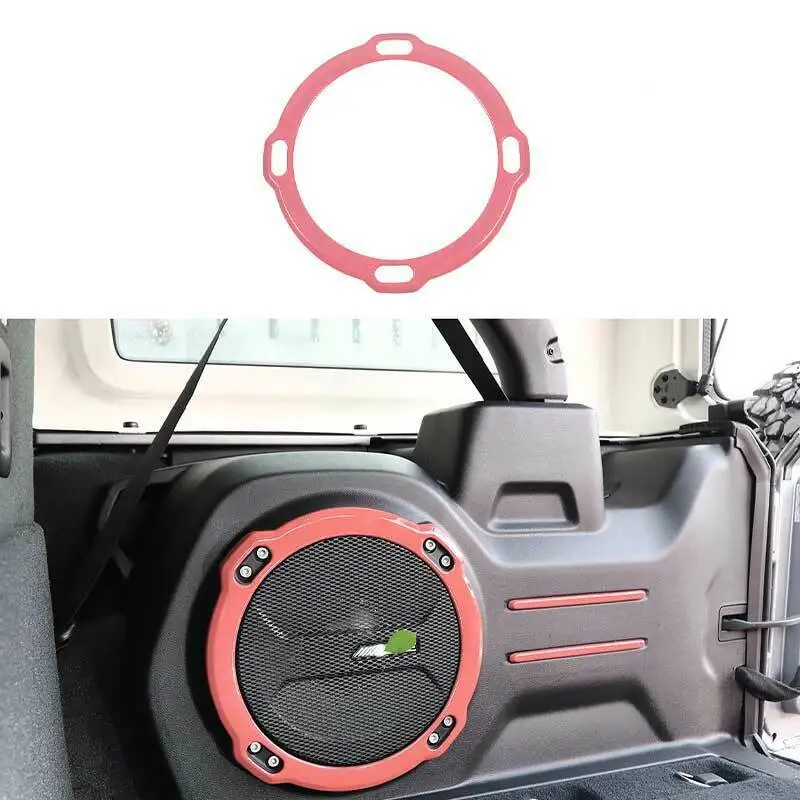 

Fit For Jeep Wrangler JL 2018-2021 Pink Rear Trunk Speaker Frame Cover Trim 1PCS