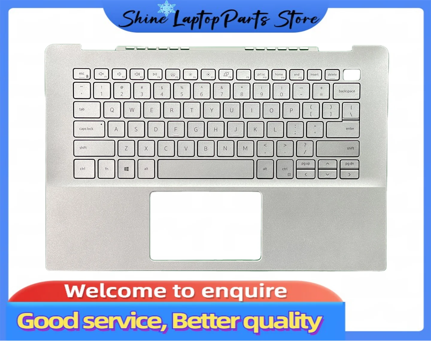 Новинка для Dell inspiron5000 5490 5498 C обложка чехол с подставкой рук Серебряная