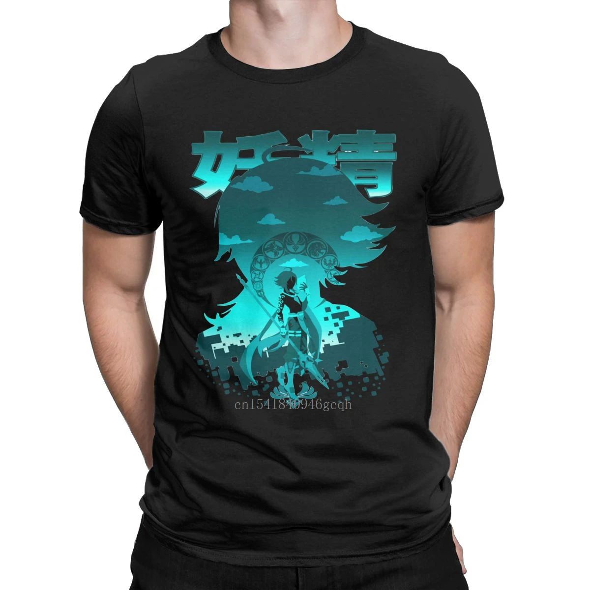 

Genshin Impact XIAO Men's T Shirts Anime Game Novelty Tee Shirt Short Sleeve O Neck T-Shirts Pure Cotton Birthday Gift Clothes