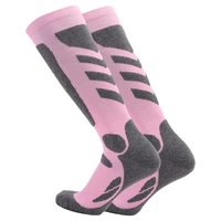 1 pair skiing socks casual all match elastic high elasticity skiing socks for cold weather snow skiing socks climbing socks