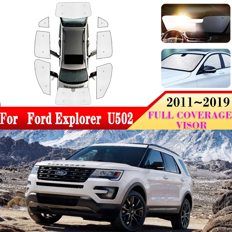 Аксессуары для Ford Explorer U502 2011 ~ 2019 объемные солнцезащитные козырьки на лобовое