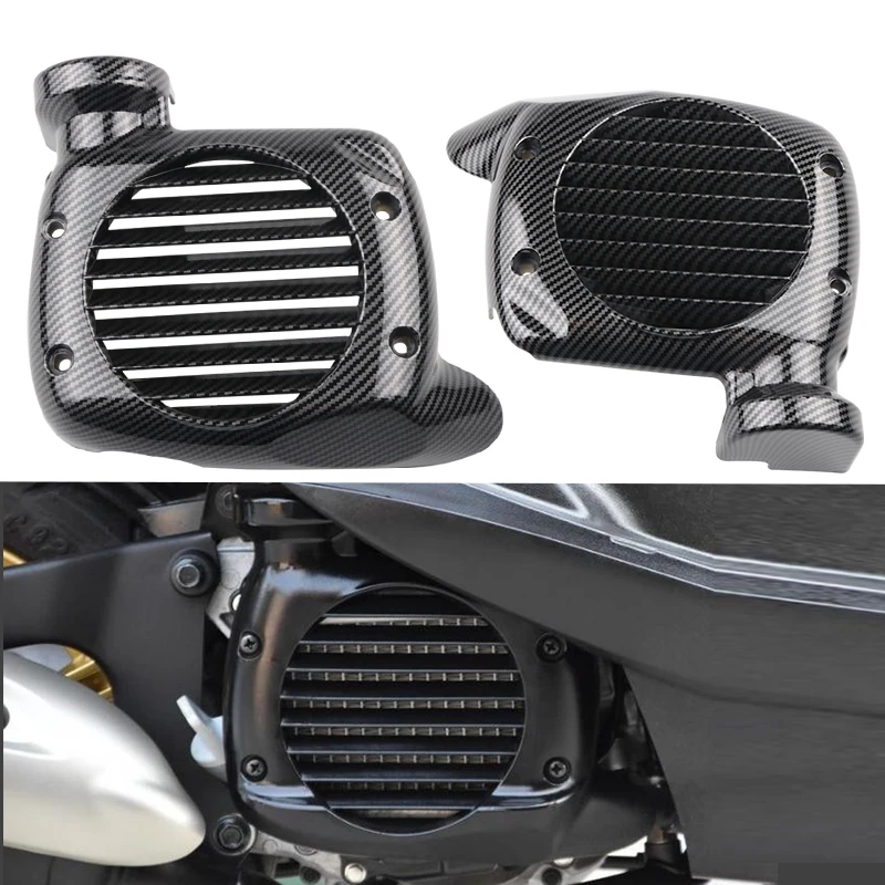 

For YAMAHA JOG ZR SA36J SA39J VINO 4T Motorcycle Scooter Cooling Box Cover Cooling Hood Carbon Color Guard