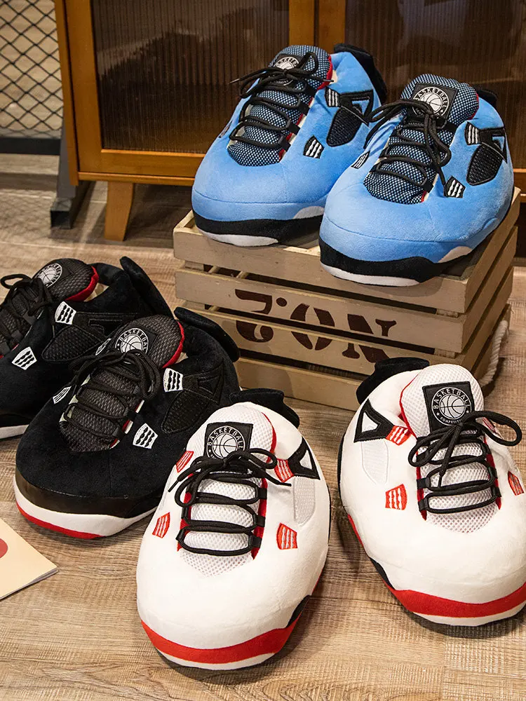 

Unisex Winter Women slippers Basketball Slippers Indoor Shoes,Men/Women House Floor Sliders Indoor Slides Funny Slippers