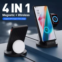 magnetic charger 66w for huawei p50 pro supercharge fast wireless charging dock portable usb charger for oppowatch 2 earbuds