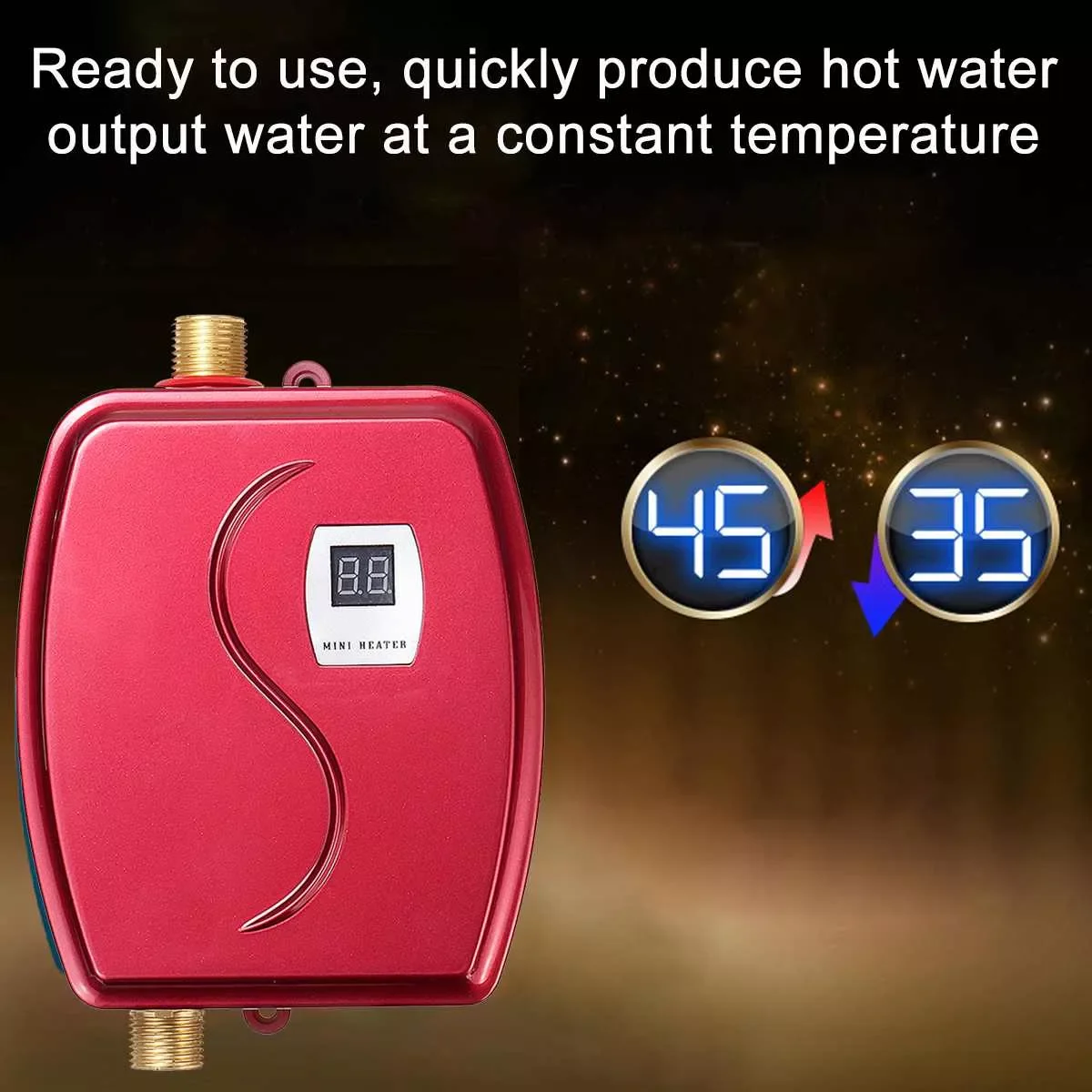 High Quality Instant Tankless Water Heater 3000w 220V 110V Thermostat Induction Heater Electric Heaters Shower Fast Heating enlarge