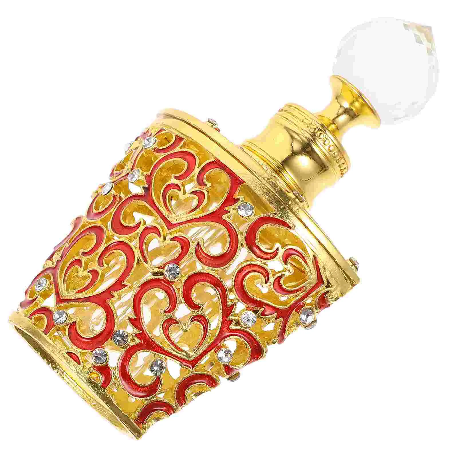

Perfume Empty Refillable Decor Peacock Decorative Vintage Glass Travel