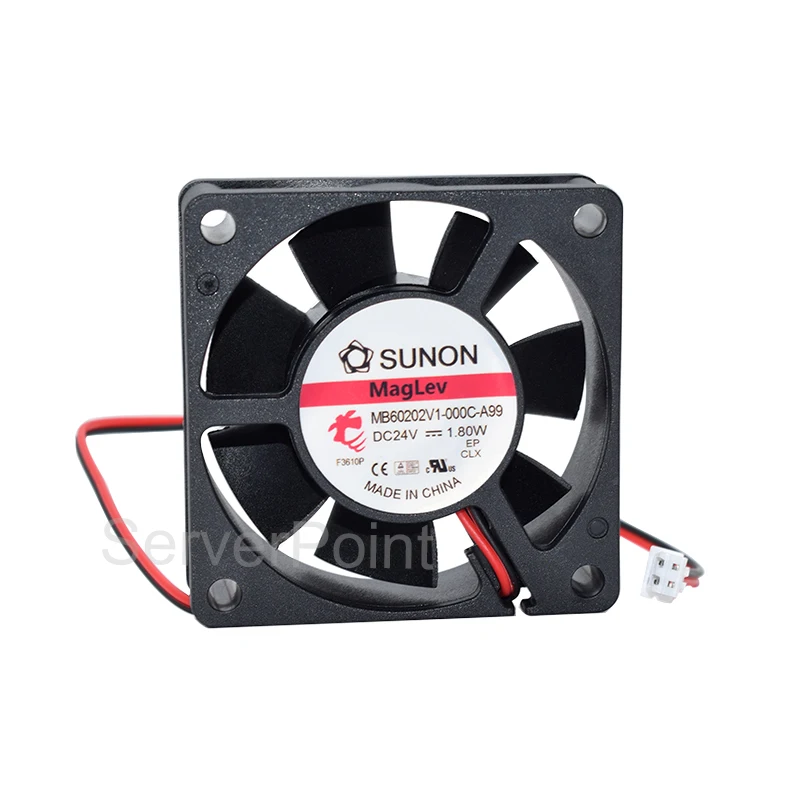 60*60*20 мм Новый охлаждающий вентилятор MB60202V1-000C-A99 DC24V два провода 1,80 Вт 6020 квадратный вентилятор для SUNON
