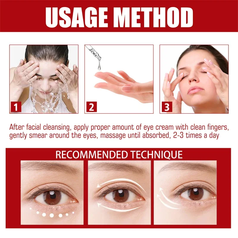 Эффективный крем для глаз удаляет жирные гранулы улучшающий мешок под глазами