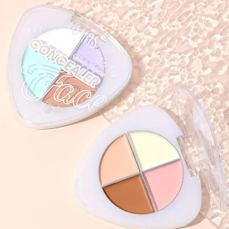 

Color Correcting Concealer 4 Color Face Contour Palette Makeup Base Professional Concealer Cover Spots Facial Cosmetic Skin Care
