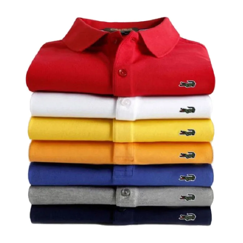 

2023 Brand Embroidery Cotton Hot Selling Men's Polo Shirt Spring Summer New Casual Breathable Lapel Polo Shirts for Men