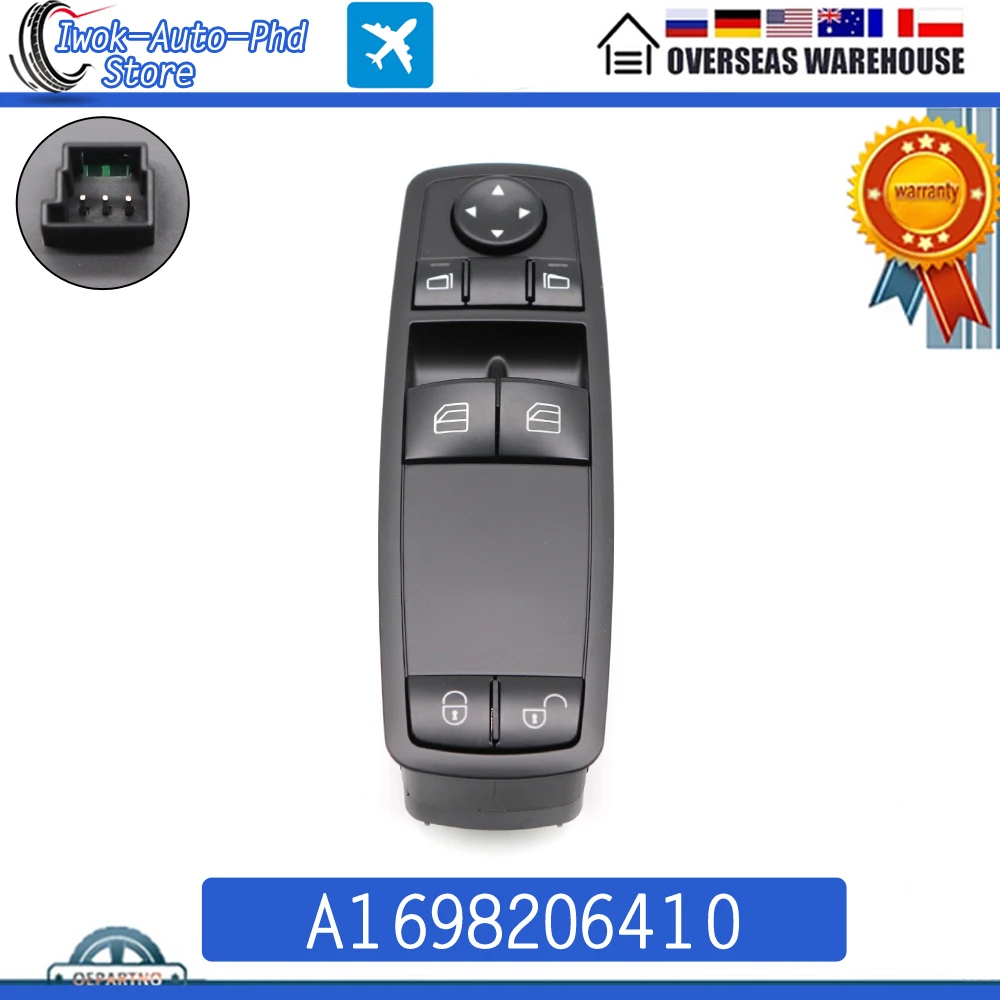Переключатель Стеклоподъемника A1698206410 для Mercedes-Benz W169 W245 A170 A200 A B ML W164 R W251 GL X164