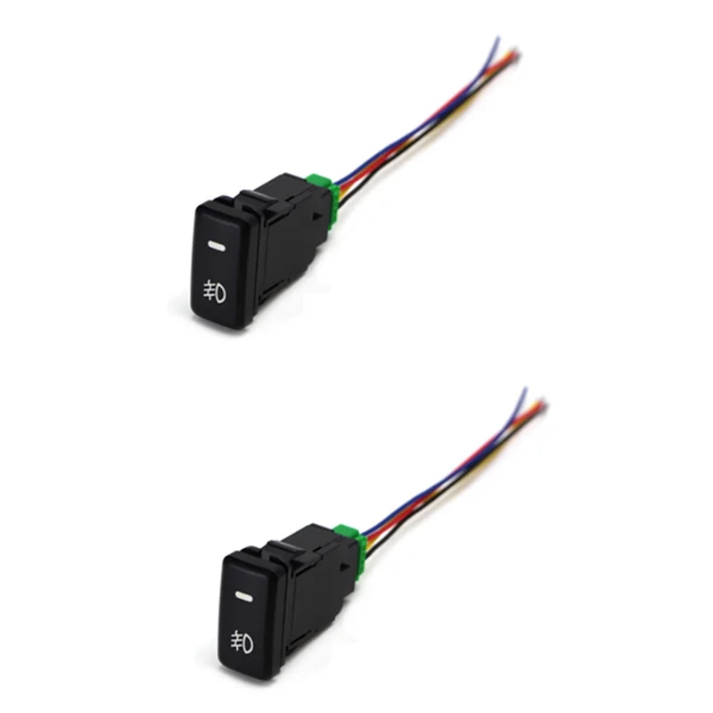 2 шт. водонепроницаемый переключатель противотуманных фар с 4 линиями для Toyota Lexus