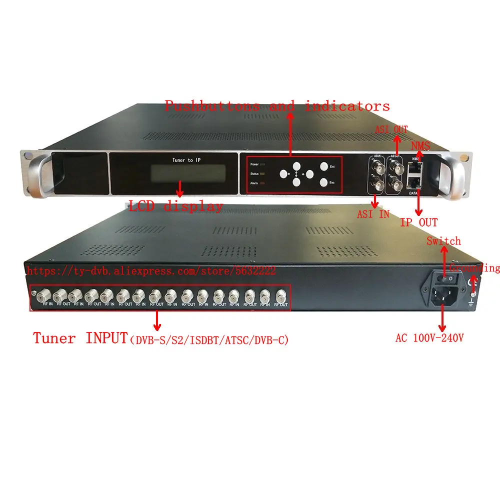 8-канальный тюнер для кабельного цифрового переднего конца