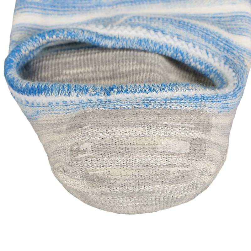 3 Pairs Spring Summer Fall Prevention Combed Cotton Stripe Mooring Stock Male Silicone non-slip Socks Invisible Sock Sports Sock