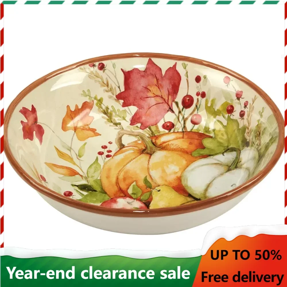 

Decorative Bowl Harvest Blessing 120 oz Bowl, Multicolored