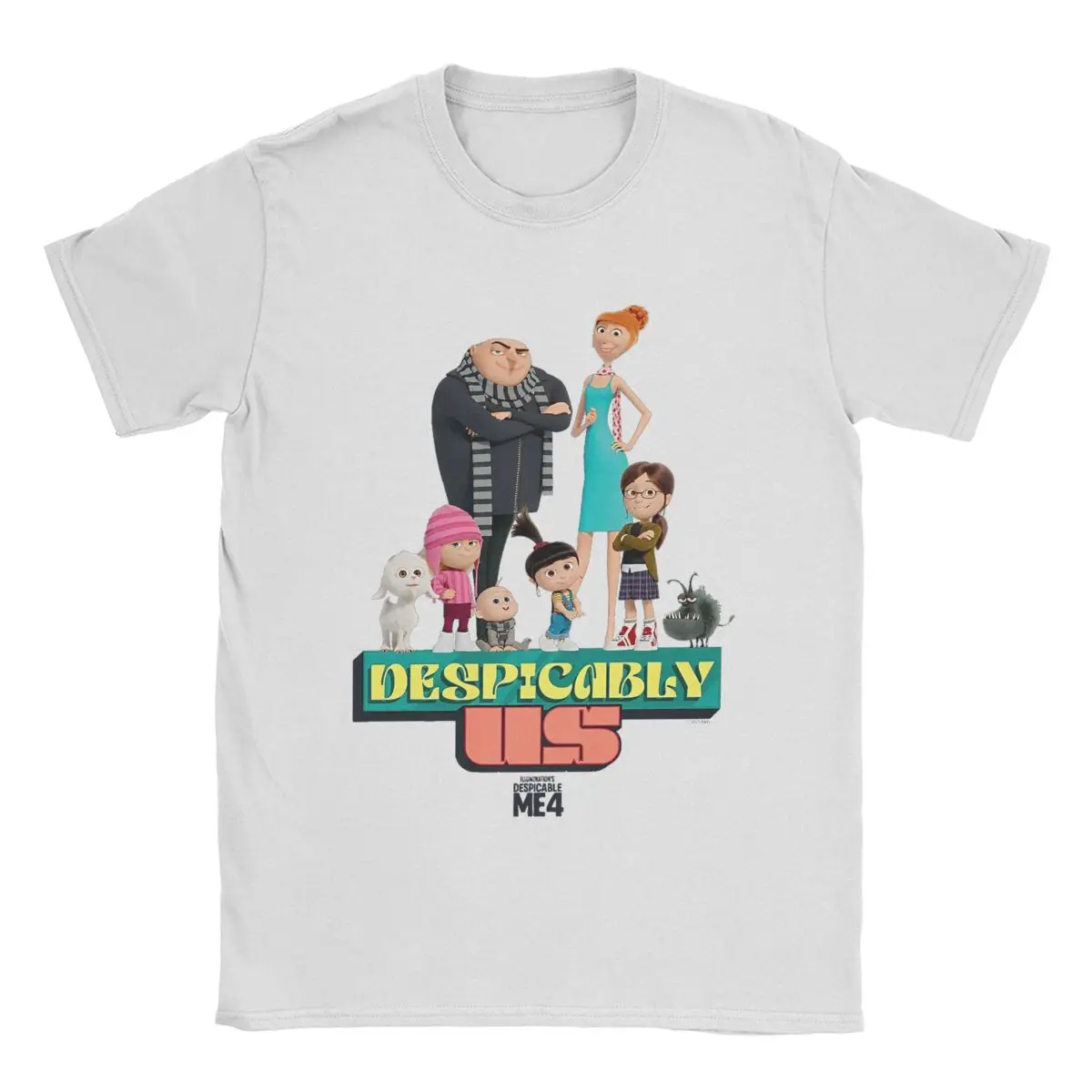 Мужские Minionsed Гадкий 4 футболки Gru &amp Family 100% хлопок merch модные с коротким рукавом и