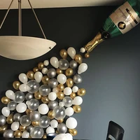 42pcs champagne bottle balloon set reusable wedding celebrate wine party decoration film balloons birthday parties decorations