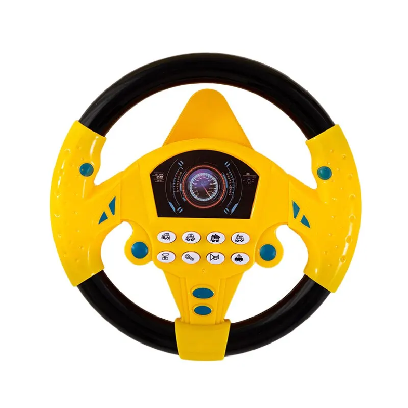 

Имитация вождения автомобиля Copilot рулевое колесо электрические детские игрушки со звуком Детская Музыкальная развивающая коляска Вождение вокала игрушки