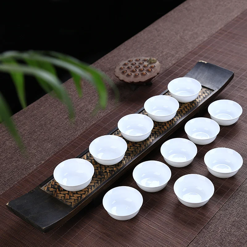 

Cups 12pcs Bowl White Kung Tea 28ml Small Fu Chinse
