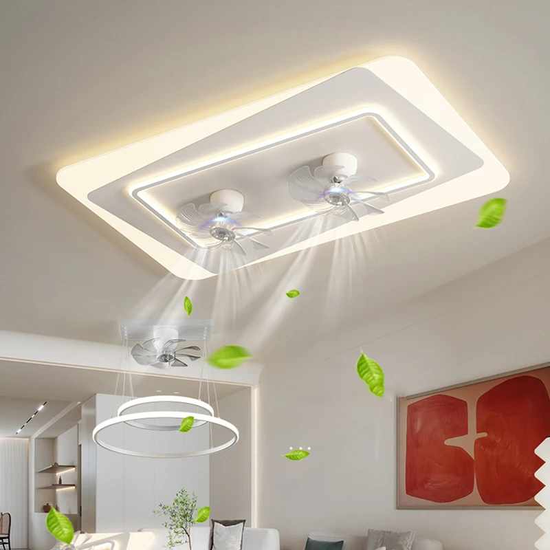 

Led Art Chandelier Pendant Lamp Lighting Room Decor kitchen accessories Modern bedroom folding Ceiling control living ventilador