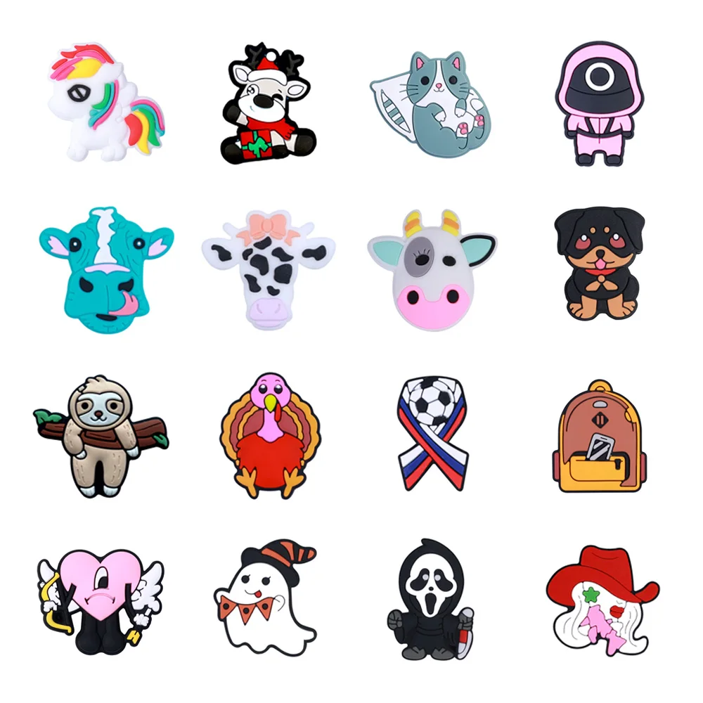 10 шт., силиконовые бусины в виде животных