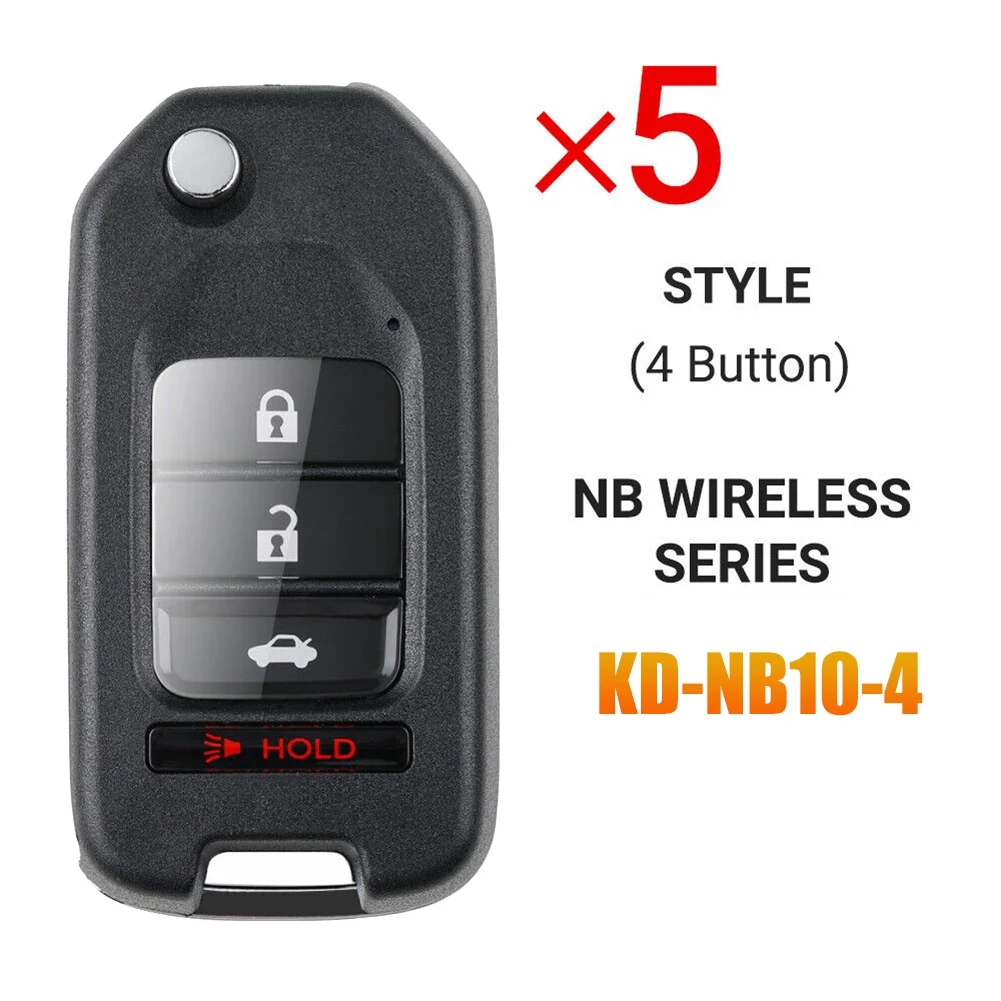 5 шт. для KEYDIY NB10-4 NB-Series 4-кнопочный универсальный дистанционный ключ от автомобиля