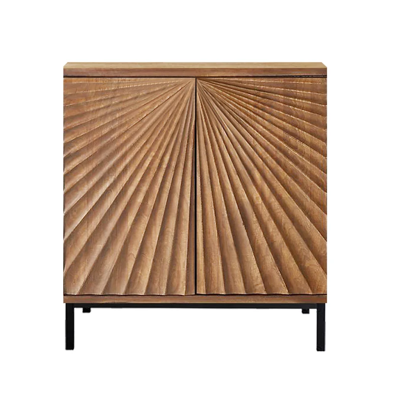 Профессиональная упаковка современный черный сервант скандинавская мебель