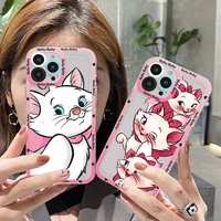 disney marie cat phone case for iphone 11 12 13 mini pro max 14 pro max case shell