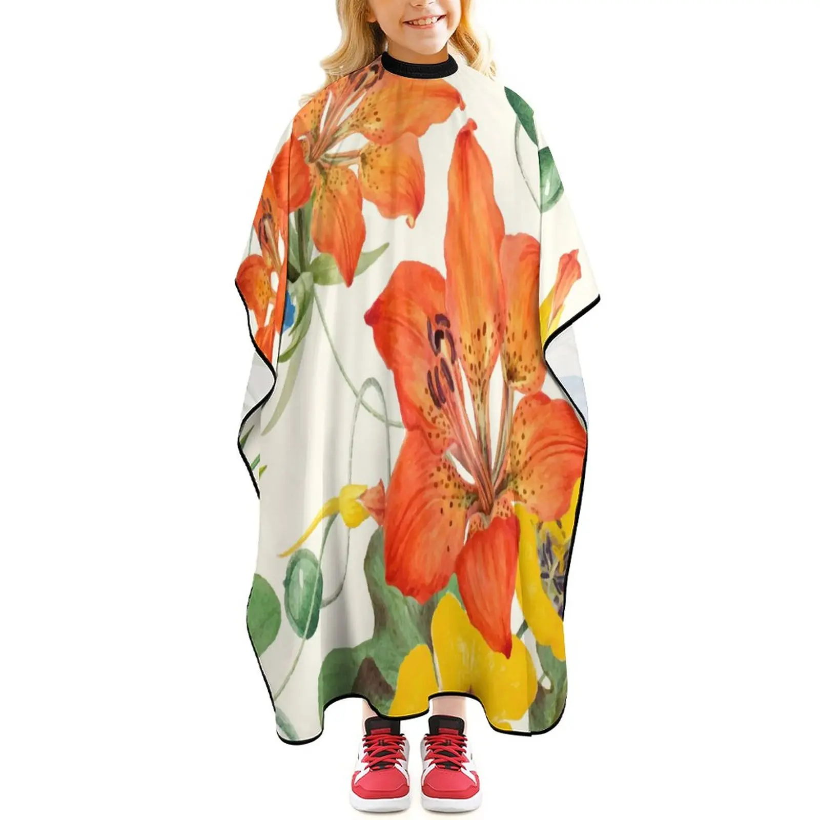 

Детский водонепроницаемый парикмахерский накидка, накидка для стрижки волос, фартук для мальчиков и девочек с регулируемой закрывающей цв...