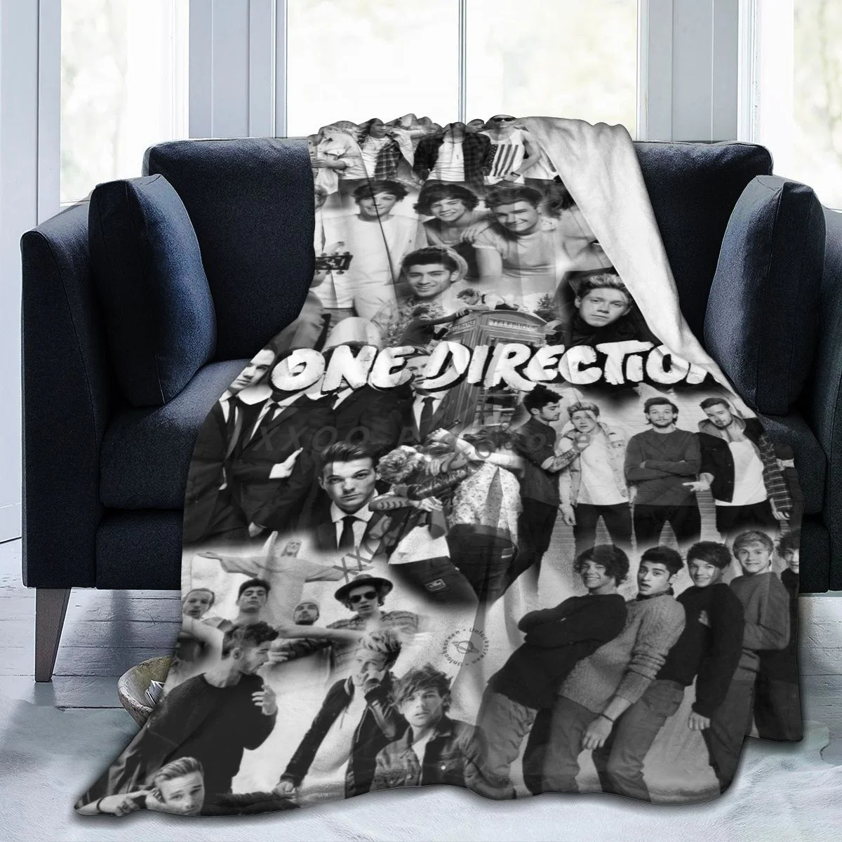 

Cozy One Direction Blanket Flannel Throw Blankets Micro Fleece Cozy Plush Covers for Bed Car and Home Decoration