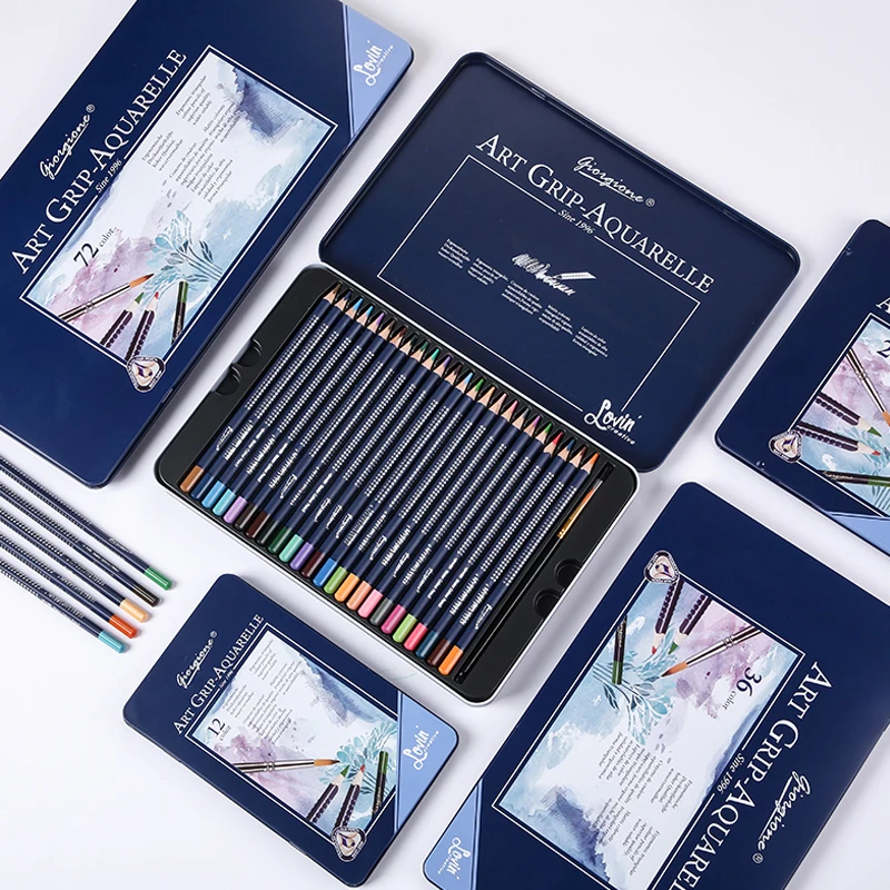 12/72/120 цветов s набор водорастворимых цветных карандашей для рисования