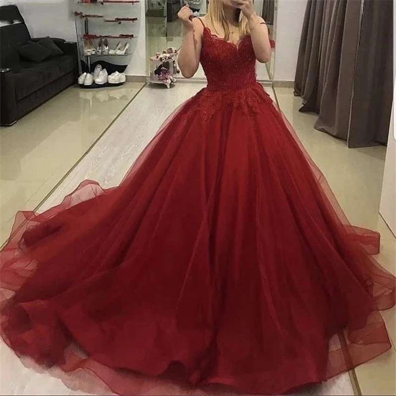 

ANGELSBRIDEP Sweetheart Ball Gown Quinceanera Dresses Vestidos De 15 Anos Fashion Spaghetti Straps Princess Party Gowns Hot