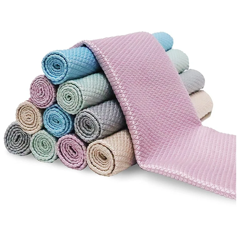 

Чистящая ткань из микрофибры без ворса, 15 упаковок, тряпки для очистки стекла без ворса для окон