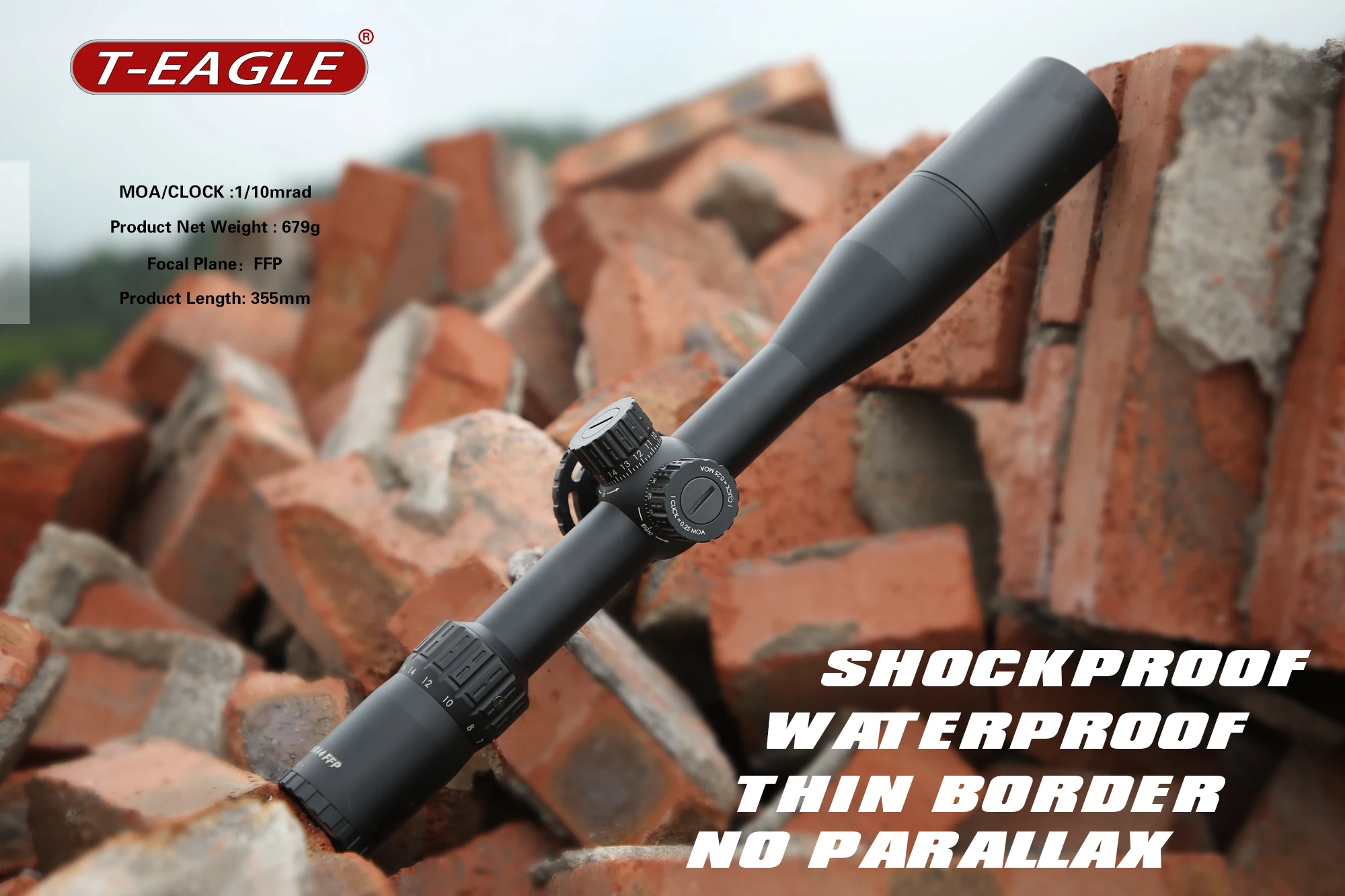 Оптический винтовочный оптический коллиматорный оптический прицел с гравировкой, 4-16x44 SFFFP