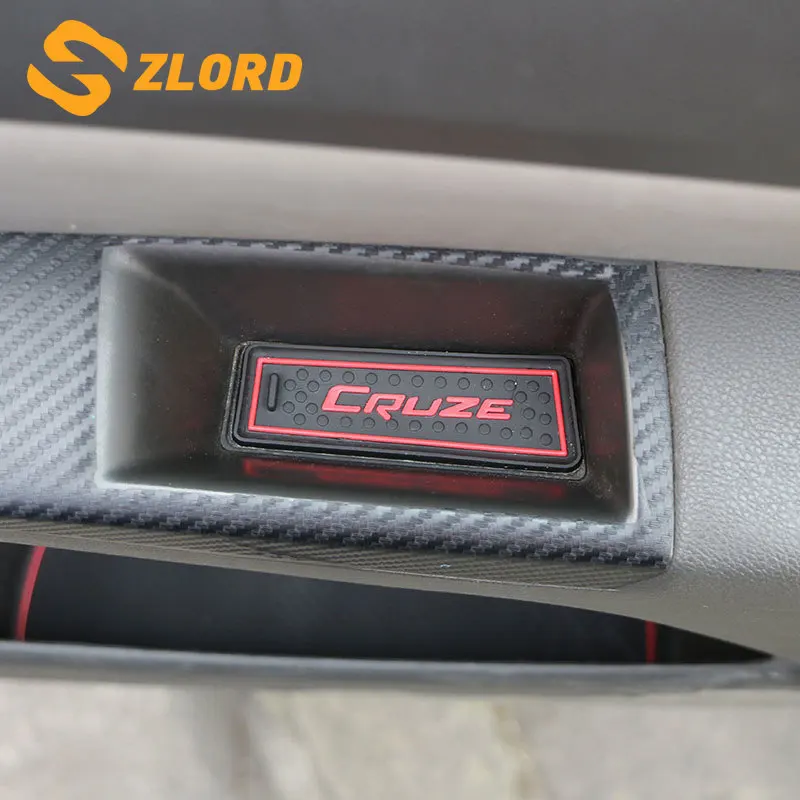 

Аксессуары для интерьера Chevrolet Cruze 2009-2015, Противоскользящий коврик для чашки, резиновые коврики, прорези для отверстий, Стайлинг автомобиля