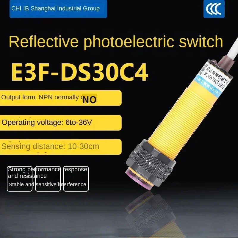 Фотоэлектрический датчик расстояния 10-30 см с выходом на выходе 6-36 в пост. Тока: NPN