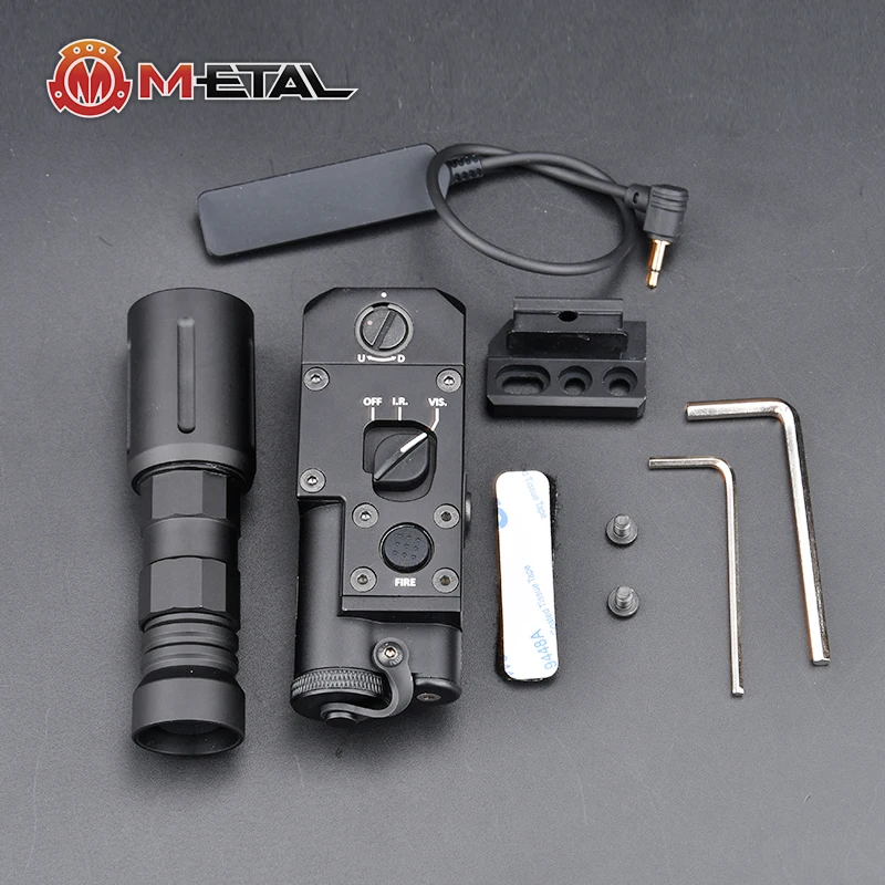 

WADSN CQBL Laser PLH V2 Flashlight Combo Set Green IR Laser + White LED Light 1000 Lumen M300 M600 PEQ15 DBAL A2 Airsoft Hunting