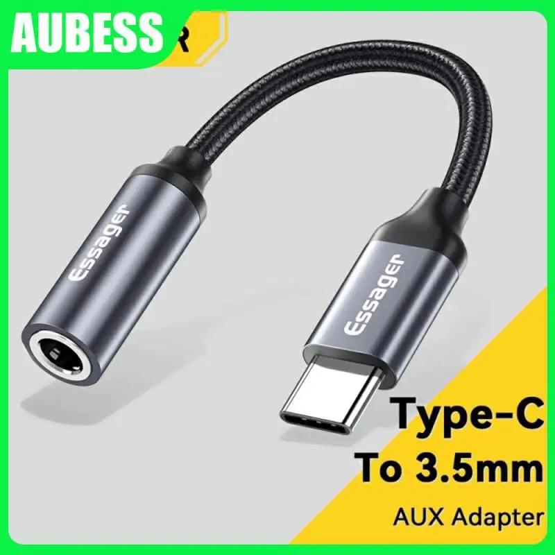 

Portable Type-c Data Cable No Noise Groundline Good Sound Quality Conversion Line Mobile Accessories Mini Fast Charging Secure