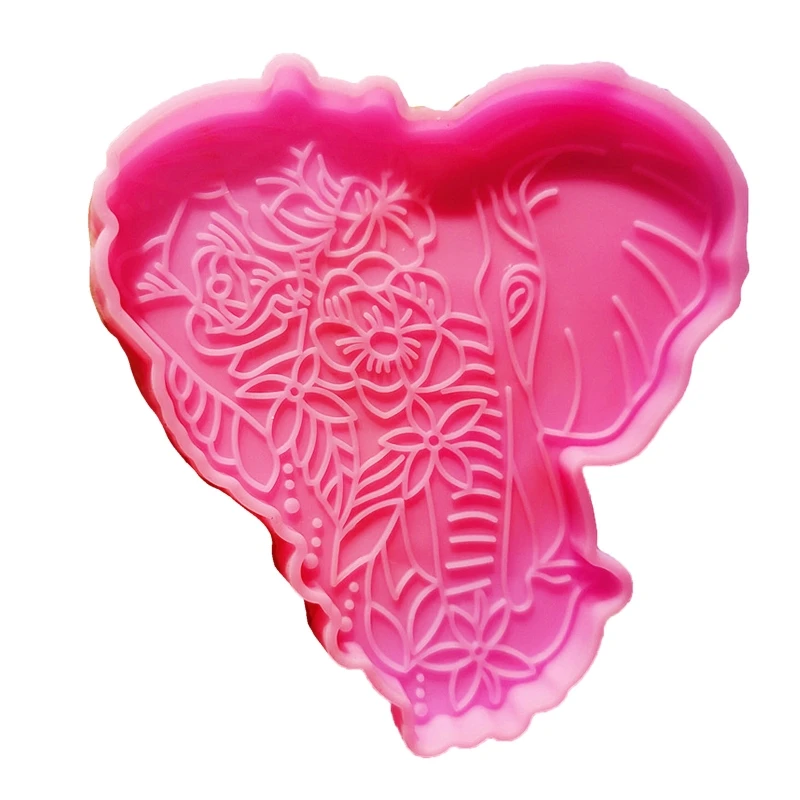 

Elephant Silicone Mould Tray Animal Coasters Resin Moulds Crafts Kit for Epoxy Resin Casting DIY Home Decorations Crafts