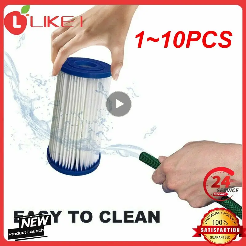 

1~10PCS Swimming Pool Filter Replacement Filter Cartridge for Spa Dirt Remover Spare Strainer Element Pool Accessories