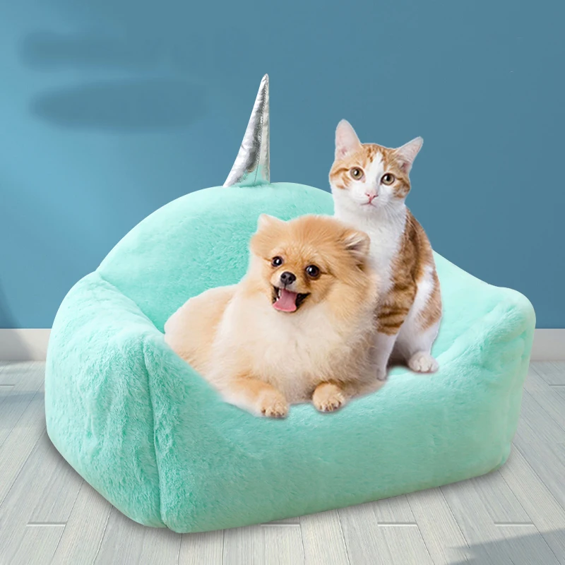 

Dog Beds For Large Dogs Cashmere Warming Pet Dog Bed Sofa Lounger Cat Nest Baskets Plush Kennel Bed Comfortable Pet Supplies