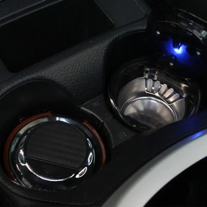 

Автомобильная пепельница, портативный пепельница, портативные бездымные контейнеры для пепельницы для большинства авто, подставка для чаш...