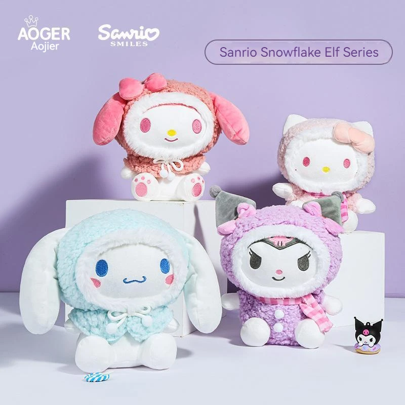 

Sanrio Genuine Licensed Kulomi / Melody / Hello Kitty Doll Cute Trend Doll Girl Sofa Throw Pillow Kids Plush Toy Christmas Gifts