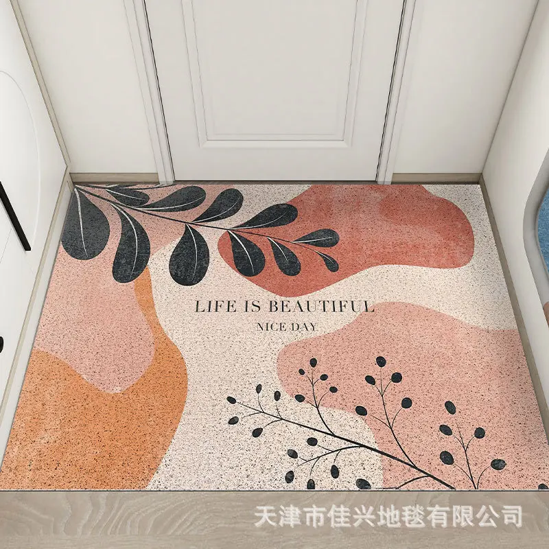 

2023 Nordic Simple Household Living Room Porch Door PVC Floor Mat Is Dirt Resistant Wear-resistant