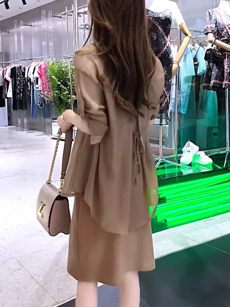 European Goods Fashion Temperament Polo Collar Chiffon Shirts Women's Spring Summer New Design Lace Cardigan Sun Protection Top